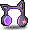 Neon Purple Cat Ear Headset
